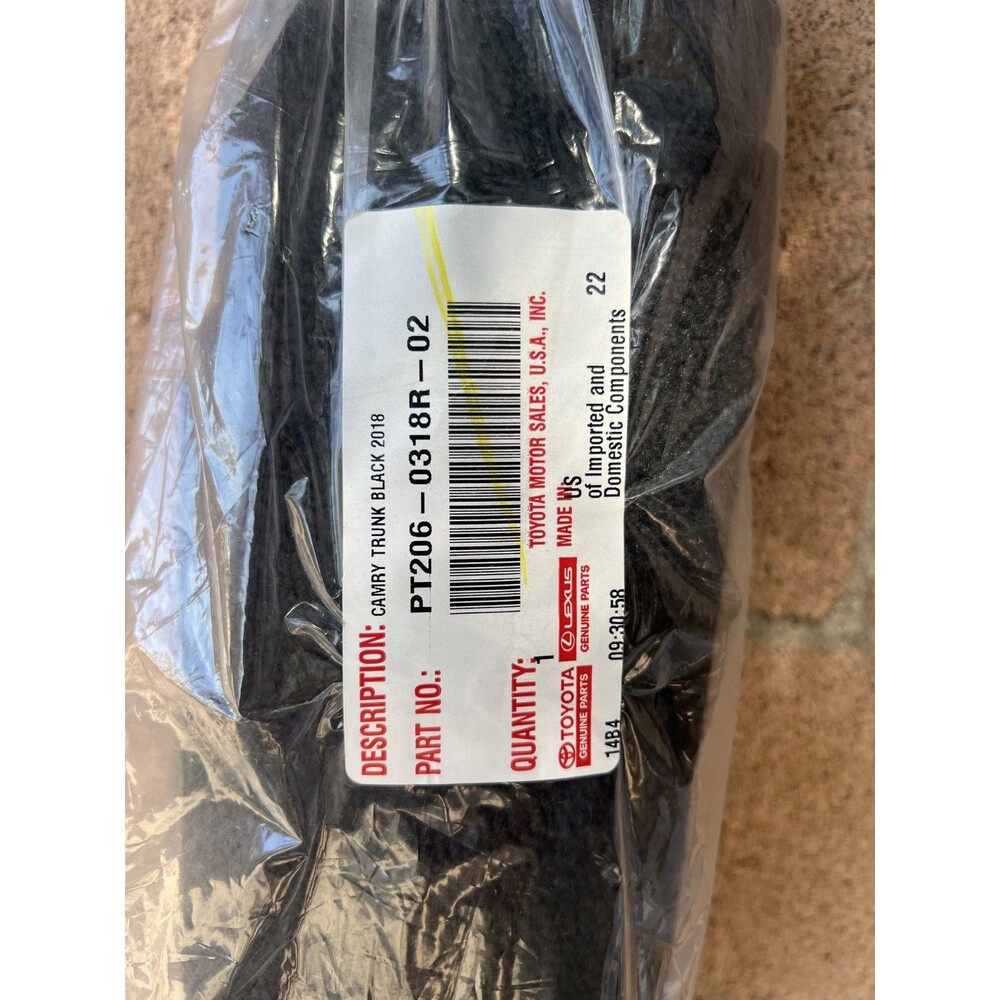 2018-2024 Toyota Camry TRD Oem Carpet Trunk Mat (ONLY) PT206-0318S-02 NEW - Picture 2 of 3